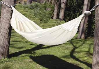 Portata 120 Kg Single hammock with wooden stick ropes. Cotton 100%.