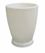 Bianco Home design Vaso per fiori. In resina resistente ai raggi UV, agli urti ed agli agenti atmosferici. Resin vase for plant.