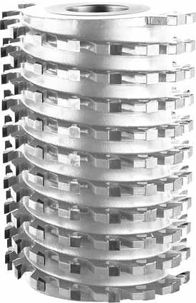 FRESE ELICOIALI MULTITAGLIENTI PER PIALLARE Z= 6 MULTICUT SPIRAL CUTTERS FOR PLANING Z= Superleggere Extralight Z= / Hc 100 Z 0 00 130 0 00 30 0 0 30 = spessore in mm. - cutting height in mm.