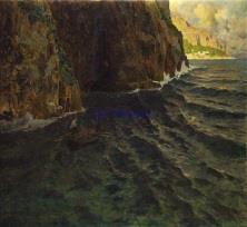 Marina di Castello a Capri, 1910 Olio