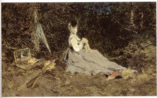 olio su tela, 39 61 cm Giuseppe De Nittis (Barletta