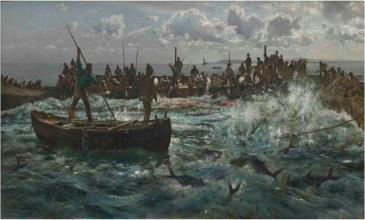1890 Olio su tela, 42,5 63 cm La pesca del tonno (La