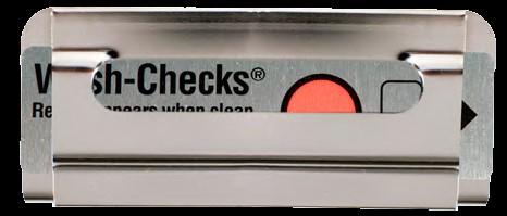 Linea completa di indicatori chimici per il wash monitoring Wash-Checks e Wash Checks U Wash Checks monouso è progettato per monitorare l