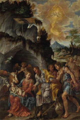 Adorazione dei pastori 1557-1558, olio su tela, 272 x 186 cm,