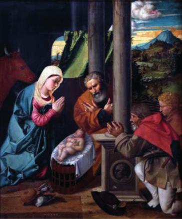 Francesco Gualtieri (Schio, inizio del XVI secolo - 1565) Adorazione dei pastori 1530,