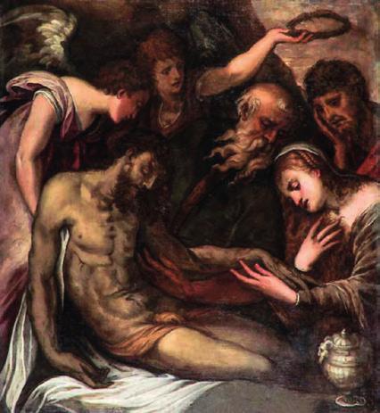 Méldola detto Schiavone (Zara, 1510 - Venezia, 1563) Angelo annunciante Madonna