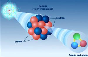 A loro volta i protoni e i neutroni sono composti da: I quark (costituenti un
