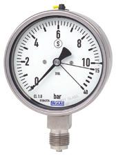 In base al campo di pressione e al tipo di strumento, è possibile una resistenza alla sovrapressione fino a 5 volte il valore fondo scala. In questo modo viene mantenuta la precisione di misura.