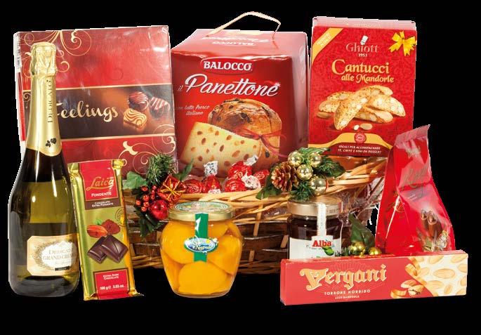 16684 - Panettone Classico Spumante Gran Cremèè Dedicato Contri 750 ml Praline Feeling Ludvig 200 g astuccio Panettone classico Balocco 750 g astuccio Cantuccini di Toscana alla mandorla Ghiott 100 g