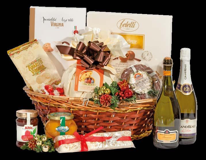 16697 Spumante Grand Reale Gancia 750 ml Vino Prosecco Treviso DOC Rive della Chiesa 750 ml Panettone classico Tre