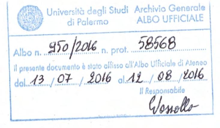 . W(6 cc I RPA FALLICA Decreto n. 2 9 45i2016 IL RETTORE VISTO il D.P.R. 11.07.1980, n. 382, istitutivo delle figure dei docenti di I e II fascia; VISTA la Legge, n. 240 del 30.12.