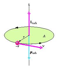 Momenti magnetici orbitali modello ultra semplificato momento magnetico i = e T = in termini di momento angolare generalizzando a più elettroni e 2πr / v!