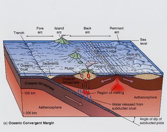 Convergenza tra 2 litosfere oceaniche