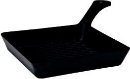 tonda SMG16000con un manico in ghisa Cast iron mini grill pan round cast iron handle / Mini poêle en fonte Diameter Port.