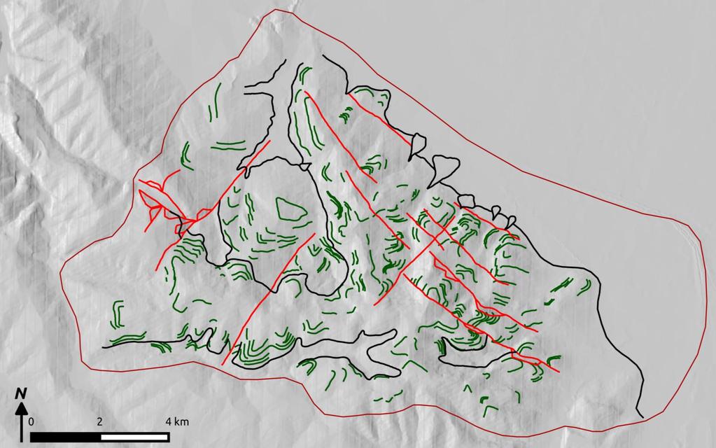 Montefalco photo-geological map Lithological