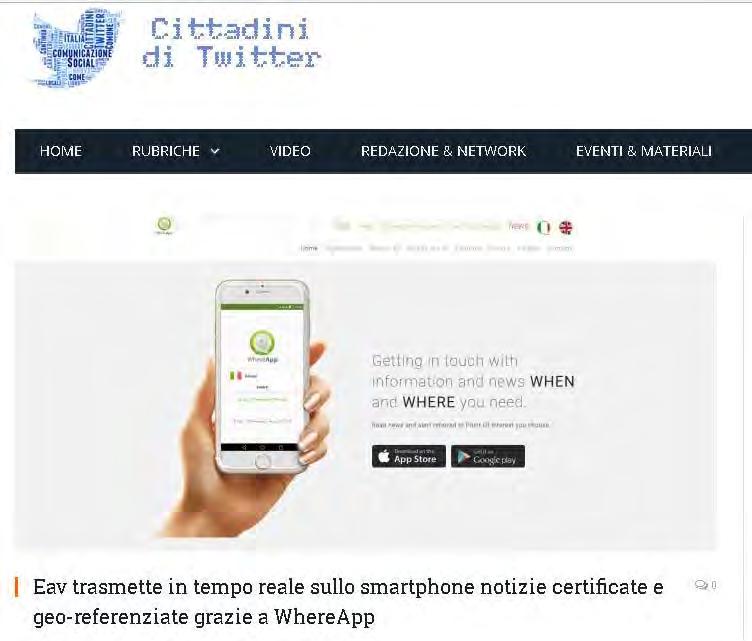 Le piattaforme WEB http://www.cittadiniditwitter.