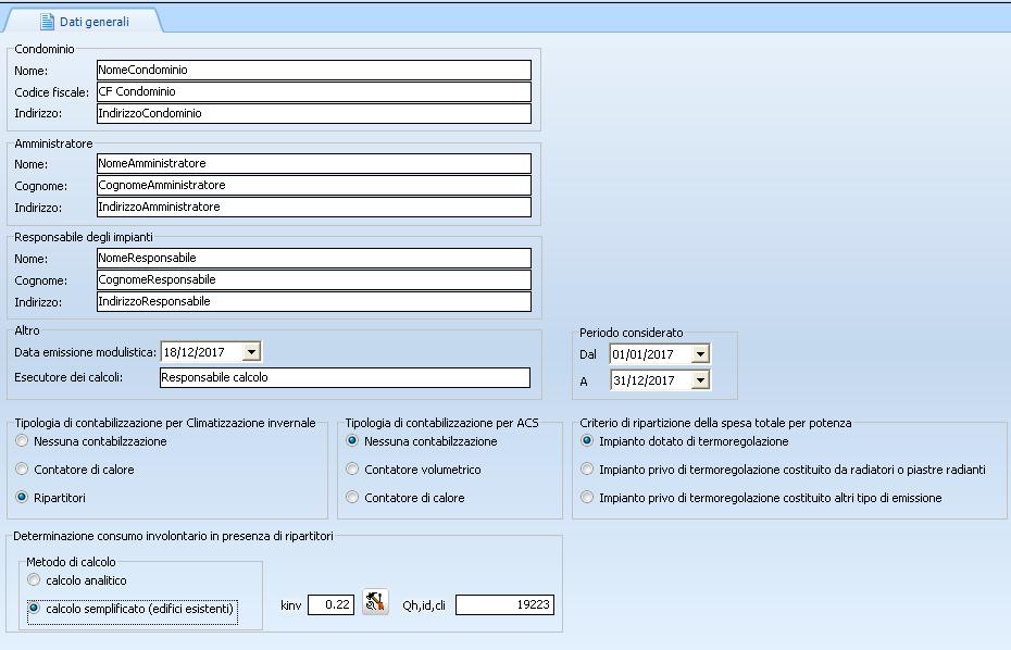 4. Dati Generali Per completare i moduli di stampa il software STIMABILL richiede la compilazione di alcuni campi riguardanti l'intero lavoro.