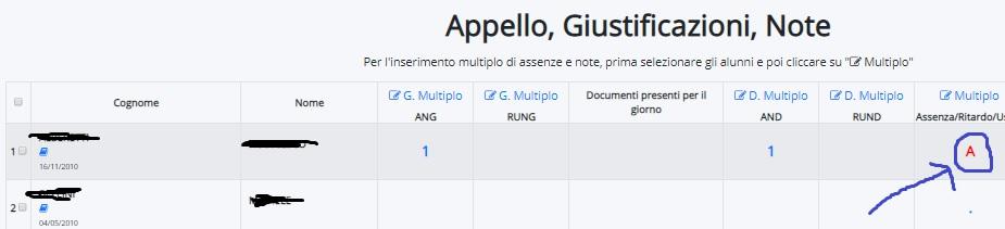 --------------------------------------------------Se l errore riguarda l appello e abbiamo registrato l assenza su un alunno piuttosto che su un altro si