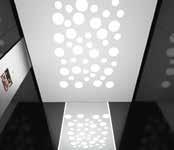 Colore Bianco o Inox Piatto con controsoffitto decoro Quadri, illuminazione a led.