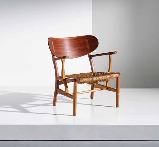 891. 893. HANS J. WEGNER FINN JUHL 2 Poltroncina mod CH. 22, Carl Hansen & Son 1951.