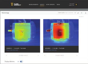 Si tratta dell unico sistema che consente di associare un immagine dalla termocamera Fluke direttamente a un riferimento di inventario o a un ordine di lavoro.