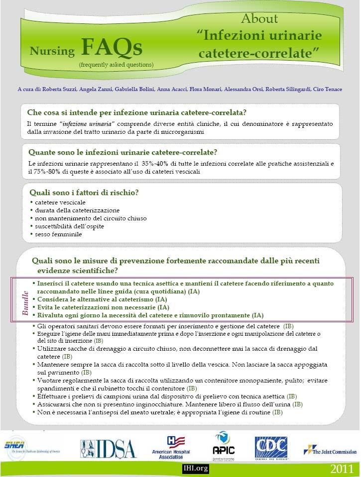 AUSL Bologna - Audit IVU Bundle per la prevenzione delle