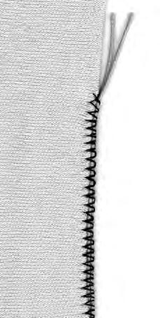Rammendo, rattoppo 31 Bordo di maglia con filo elastico Selezione punto: Larghezza del punto: Lunghezza del punto: Trasportatore/griffa: