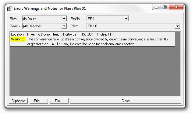 Verificare la presenza di eventuali errori/avvisi/note Click sull icona oppure View -> Summary Err,Warn,Notes