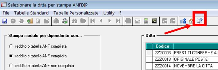 3. MESE GIUGNO 3.1. MODELLO ANF/DIP COD. SR16 Ricordiamo che, per la stampa a PC / Centro dei modelli ANF da consegnare ai dipendenti, è presente la scelta 02) Modello ANF/DIP stampa in Utility A.C. - ANF.
