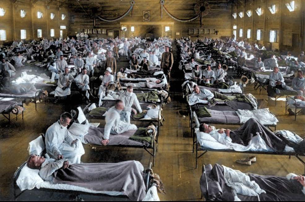 1918 Pandemia Spagnola H1N1 1918: Spagnola Media Drum World A(H1N1)