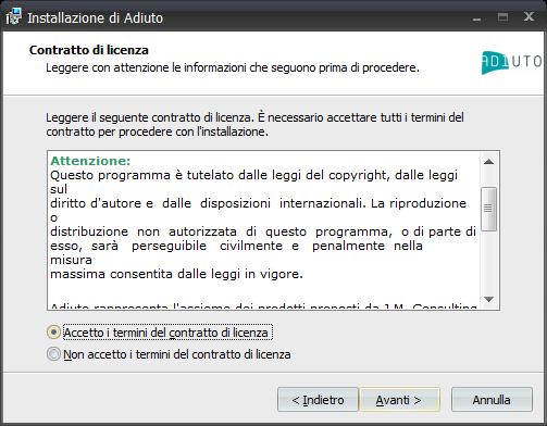 0.exe che si trova nella cartella \ADIUTO V6.5.0\MODULO BASE.