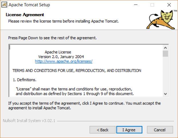 A seconda della versione di Tomcat installata è consigliabile utilizzare una versione diversa della Java Virtual Machine come evidenziato nella tabella che segue.