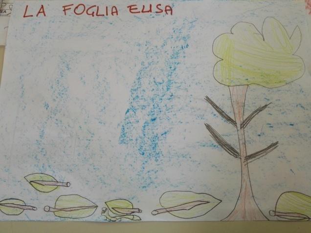 Nel giardino della scuola materna c era un grande albero. Elisa era la foglia più bella: verde, grande e lucida. Un robusto gambo la teneva attaccata al ramo insieme alle sue sorelle.