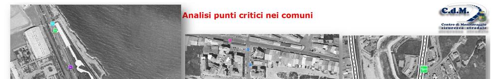 Analisi punti critici nei comuni via XXV Aprile Strada Consortile via Giovanni Paolo II (incrocio via Meucci) Via Giovanni Paolo II