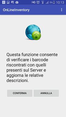 Al termine, appena si è in una zona coperta è possibile effettuare la verifica su tutti i barcode letti tramite l apposita funzione attivabile con l icona.