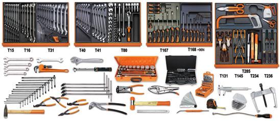 291 5910VI/3T assortimento di 256 utensili in termoformato Manutenzioni industriali N. pezzi/descrizione Beta N.