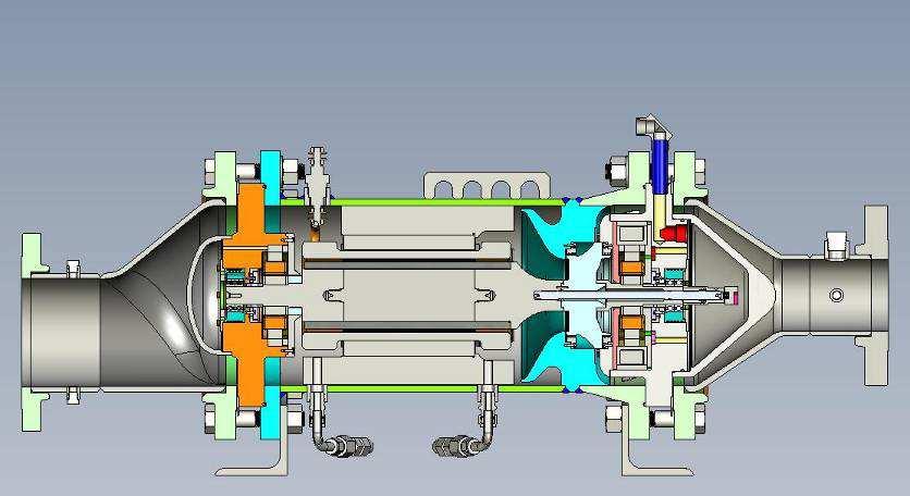 Generatore-espansore Cuscinetto magnetico Statore del generatore Rotore PM