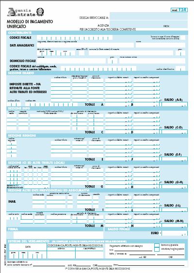 MODELLO F24