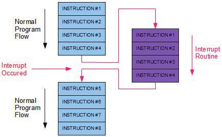 Al verificarsi di un interruzione la CPU: interrompe il programma in esecuzione esegue un sottoprogramma, chiamato routine di interrupt, allocato ad uno specifico indirizzo di memoria.