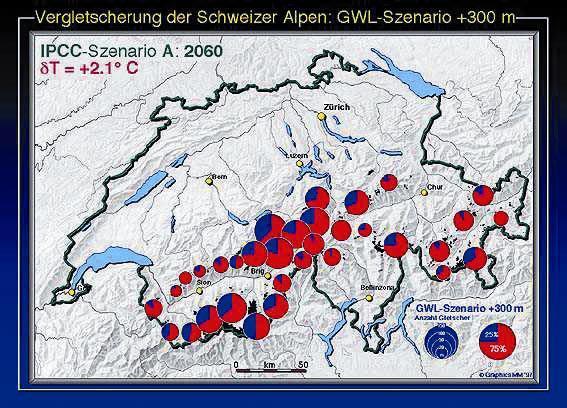 Alpi, entro il 2060: -75%