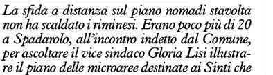 Sezione:DICONO DI NOI Dir. Resp.:Paolo Giacomin Tiratura: 90.