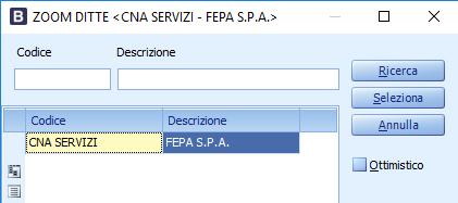 2. Le aziende che gestiscono solo il modulo vendite/magazzino (emissione riba e distinte) dovranno selezionare: Cliccare Seleziona 1 Tabelle e Archivi C Ditte