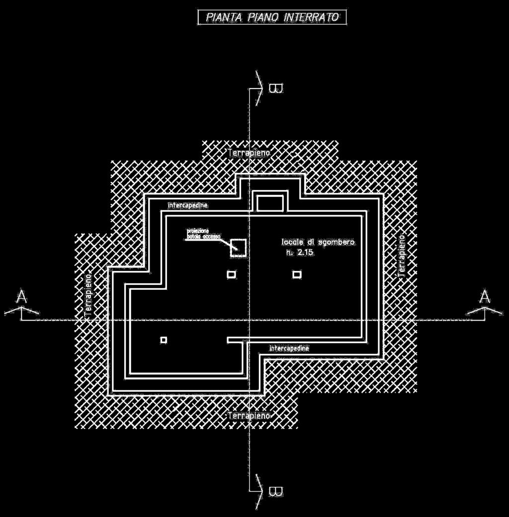 PIANTA PIANO INTERRATO Indicazione del piano