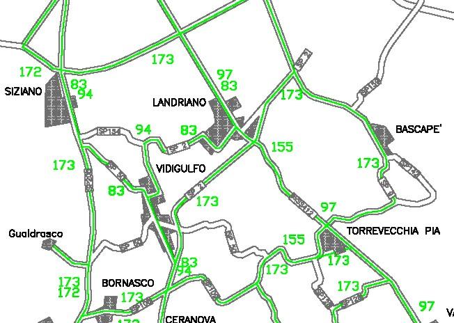 5.3.3. LE ALTRE FORME DI MOBILITÀ Le forme di mobilità alternative al mezzo privato ed alla ferrovia, sono costituite, com'è ovvio, dagli Autobus delle Linee pubbliche, presenti qui con linee in