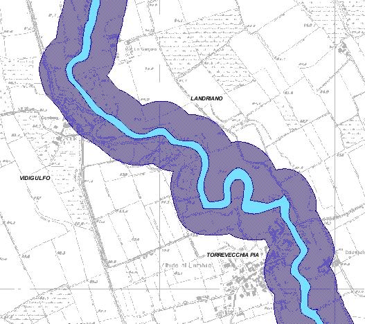 Figura 29 Unico vincolo paesaggistico presente nel
