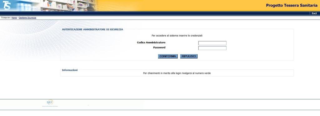 accede alla pagina di login