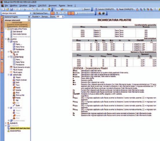 Calcolo Strutturale Inserimento e ricostruzione delle armature Lanciando il primo step di calcolo, il programma individua le varie travate e pilastrate che costituiscono la struttura, che ovviamente