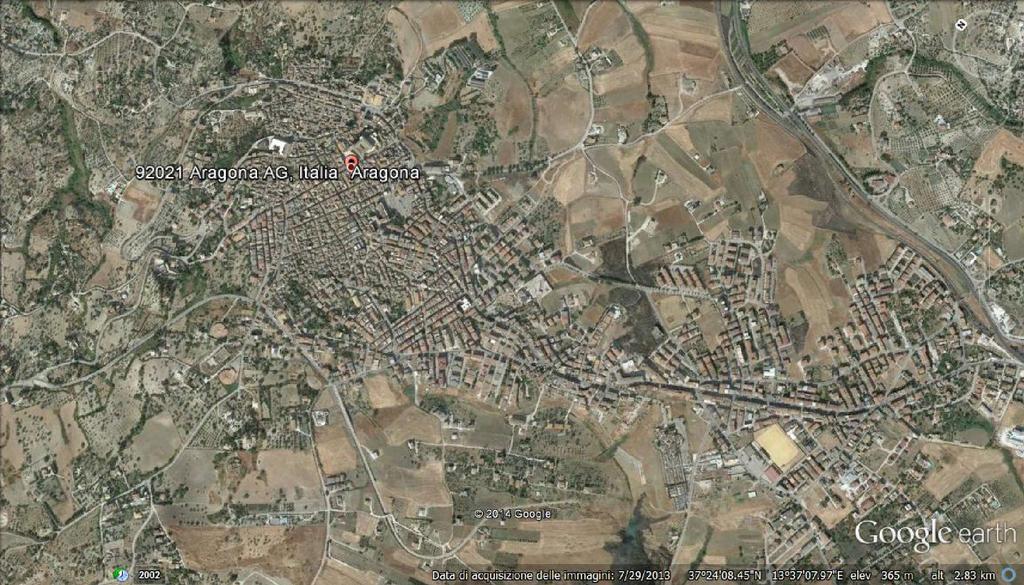 APPALTO SERVIZI DI IGIEN E AMBIENTALE COMUNE il Comune di Aragona ricade nella zona 2 (Zona con pericolosità sismica media dove possono verificarsi terremoti abbastanza forti).