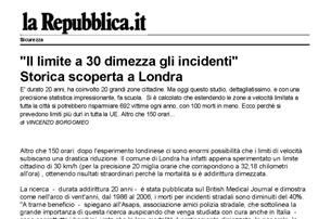 I risultati delle zone 30 EFFICACIA Le esperienze straniere e adesso italiane hanno mostrato l'efficacia di questa tecnica per una gestione "dolce" del traffico e per la riqualificazione urbana: il