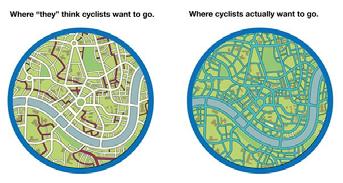 quale cioè sia possibile per un ciclista muoversi ovunque in modo